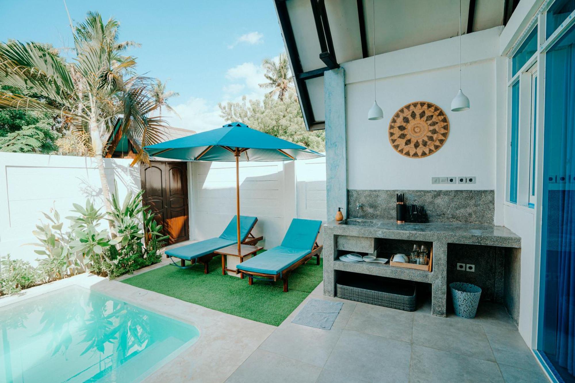 Atties Villa Gili Air Buitenkant foto